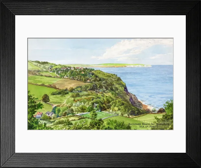Framed Print : Luccombe Beach, near Shanklin, Isle of Wight Framed Print : Luccombe Beach, near Shanklin, Isle of Wight