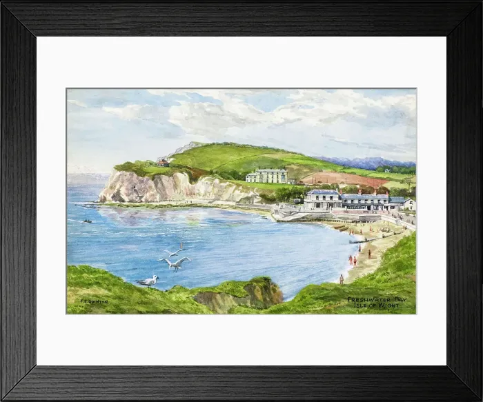 Framed Print : Freshwater Bay, Isle of Wight Framed Print : Freshwater Bay, Isle of Wight