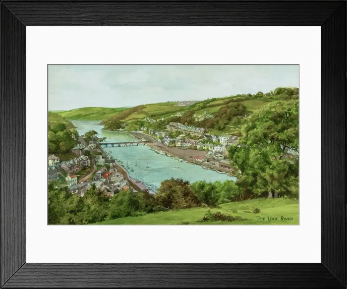 Framed Print : Looe River at Looe, Cornwall Framed Print : Looe River at Looe, Cornwall