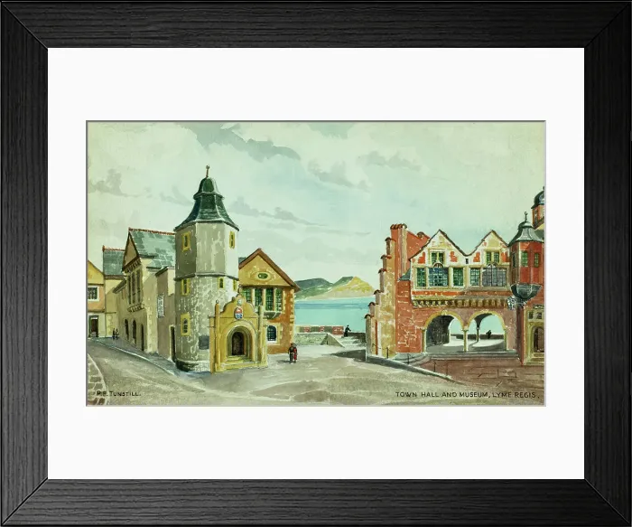 Framed Print : Town Hall and Museum, Lyme Regis, Dorset Framed Print : Town Hall and Museum, Lyme Regis, Dorset