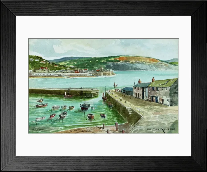 Framed Print : The Harbour from The Cobb, Lyme Regis, Dorset Framed Print : The Harbour from The Cobb, Lyme Regis, Dorset
