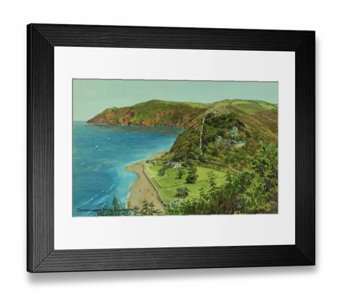 Framed Print : Countisbury Hill, Lynmouth, Devon Framed Print : Countisbury Hill, Lynmouth, Devon