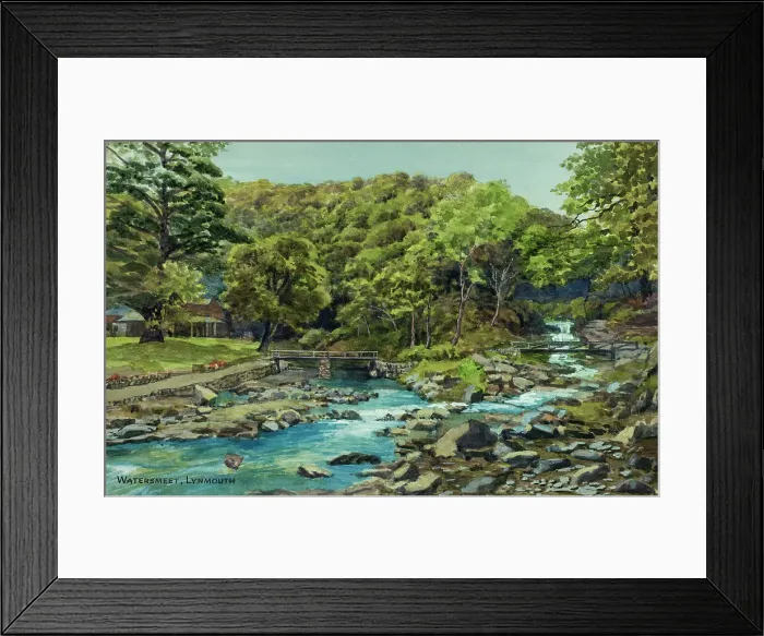 Framed Print : Watersmeet, Lynmouth, Devon Framed Print : Watersmeet, Lynmouth, Devon