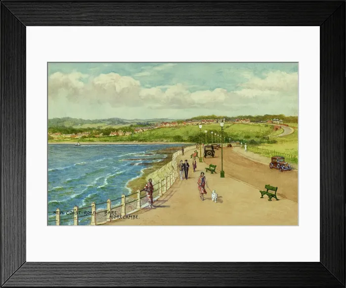 Framed Print : New Coast Road, Bare, Morecambe, Lancashire Framed Print : New Coast Road, Bare, Morecambe, Lancashire