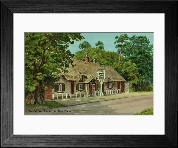 Framed Print : The Cat and Fiddle Inn, New Forest, Hampshire Framed Print : The Cat and Fiddle Inn, New Forest, Hampshire