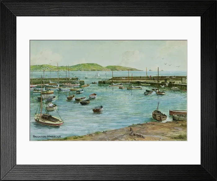 Framed Print : Paignton Harbour, Devon Framed Print : Paignton Harbour, Devon