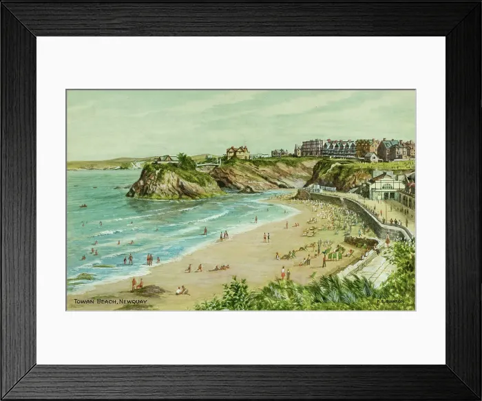 Framed Print : Towan Beach, Newquay, Cornwall Framed Print : Towan Beach, Newquay, Cornwall