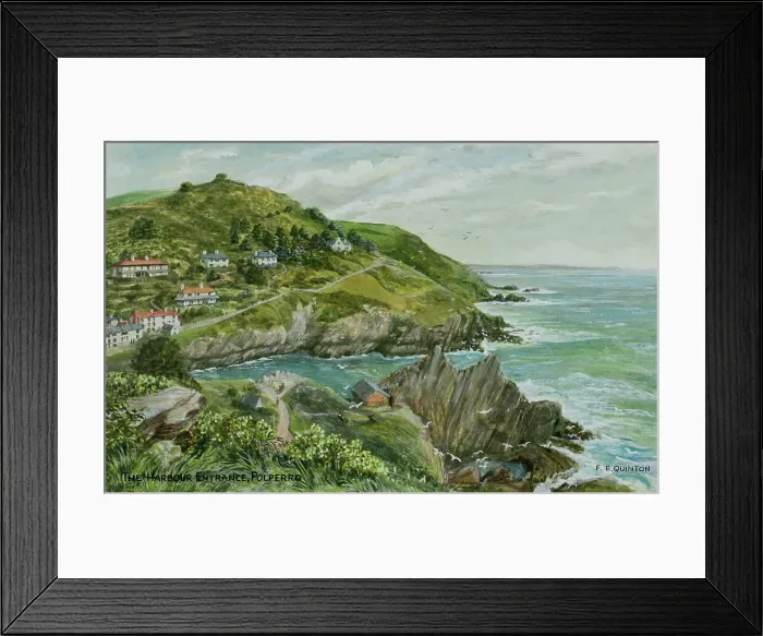 Framed Print : The Harbour Entrance, Polperro, Cornwall Framed Print : The Harbour Entrance, Polperro, Cornwall