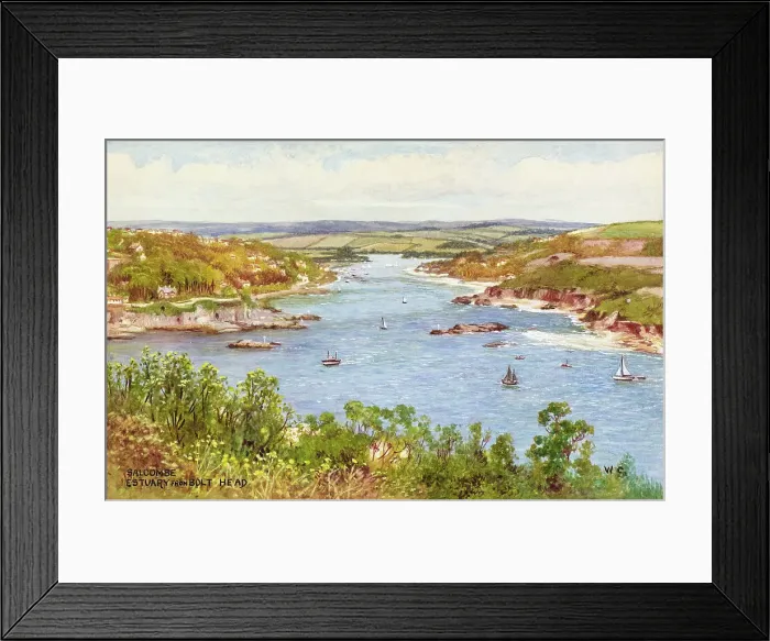 Framed Print : Salcombe Estuary from Bolt Head, Devon Framed Print : Salcombe Estuary from Bolt Head, Devon