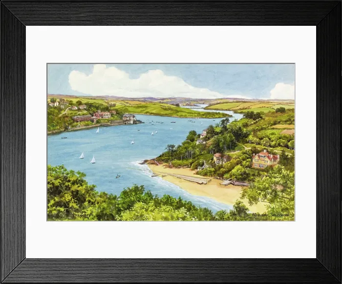 Framed Print : Millbay, Salcombe, Devon Framed Print : Millbay, Salcombe, Devon
