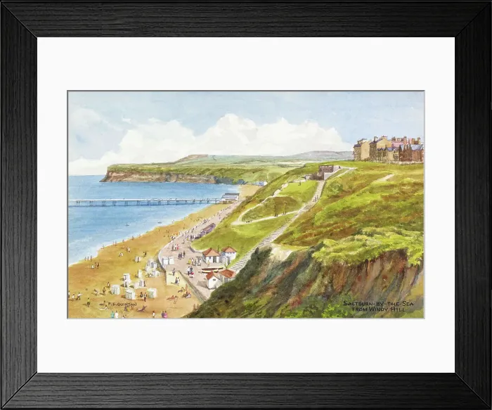 Framed Print : Saltburn-by-the-Sea, North Yorkshire, from Windy Hill Framed Print : Saltburn-by-the-Sea, North Yorkshire, from Windy Hill