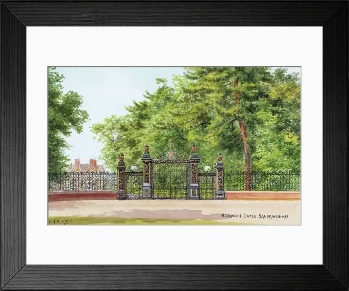 Framed Print : Norwich Gates, Sandringham, Norfolk Framed Print : Norwich Gates, Sandringham, Norfolk