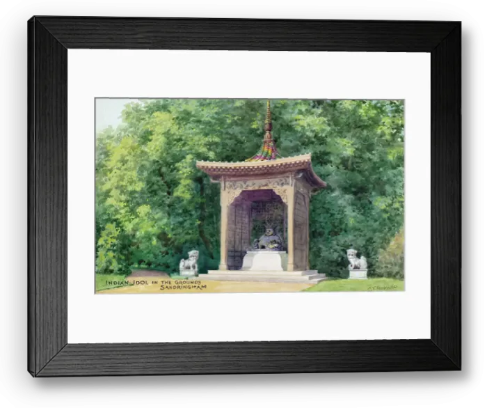Framed Print : Indian Idol in the grounds, Sandringham, Norfolk Framed Print : Indian Idol in the grounds, Sandringham, Norfolk