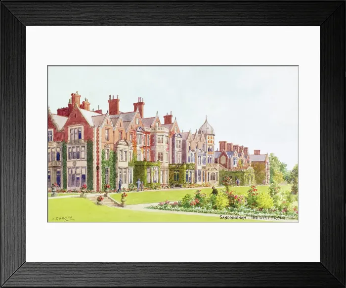 Framed Print : The West Front, Sandringham, Norfolk Framed Print : The West Front, Sandringham, Norfolk