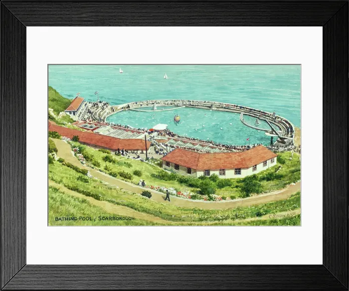 Framed Print : Bathing Pool, South Bay, Scarborough, North Yorkshire Framed Print : Bathing Pool, South Bay, Scarborough, North Yorkshire