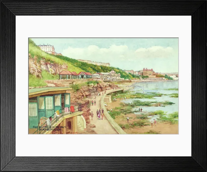Framed Print : Cliffs, South Bay, Scarborough, North Yorkshire Framed Print : Cliffs, South Bay, Scarborough, North Yorkshire