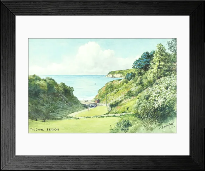 Framed Print : The Chine, Seaton, Devon Framed Print : The Chine, Seaton, Devon