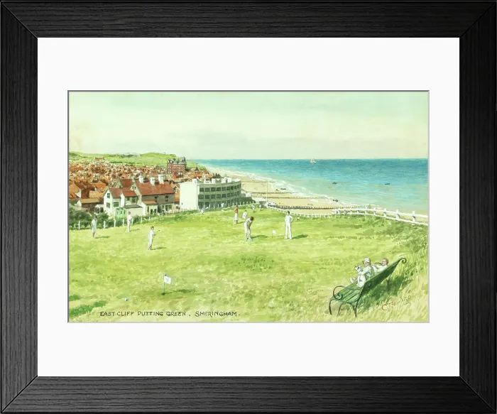 Framed Print : East Cliff Putting Green, Sheringham, Norfolk Framed Print : East Cliff Putting Green, Sheringham, Norfolk