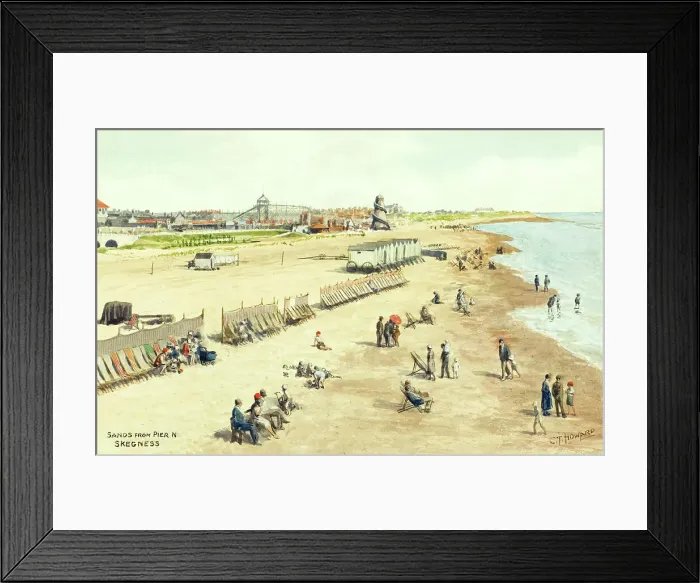 Framed Print : Beach at Skegness, Lincolnshire Framed Print : Beach at Skegness, Lincolnshire