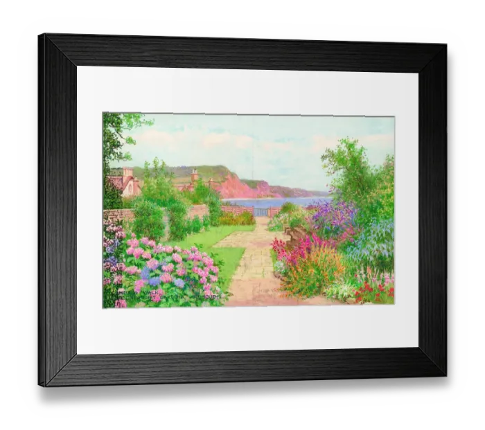 Framed Print : Camellia Walk, Connaught Gardens, Sidmouth, East Devon Framed Print : Camellia Walk, Connaught Gardens, Sidmouth, East Devon