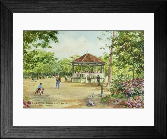 Framed Print : Bandstand, Fisherman's Walk, Southbourne, Dorset Framed Print : Bandstand, Fisherman's Walk, Southbourne, Dorset