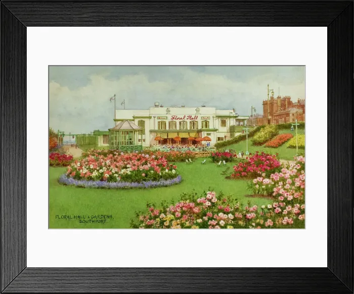 Framed Print : Floral Hall and Gardens, Southport, Lancashire Framed Print : Floral Hall and Gardens, Southport, Lancashire