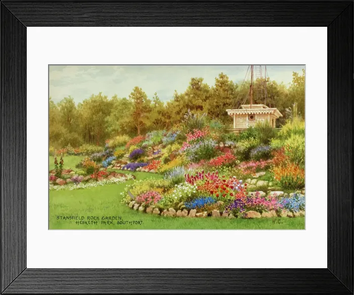 Framed Print : Stansfield Rock Garden, Hesketh Park, Southport, Lancashire Framed Print : Stansfield Rock Garden, Hesketh Park, Southport, Lancashire