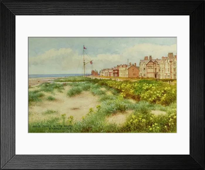 Framed Print : Sand Dunes, North Shore, St-Annes-on-Sea, Lancashire