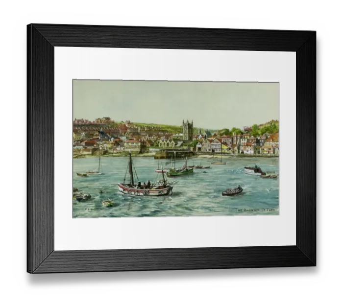Framed Print : The Harbour, St Ives, Cornwall Framed Print : The Harbour, St Ives, Cornwall