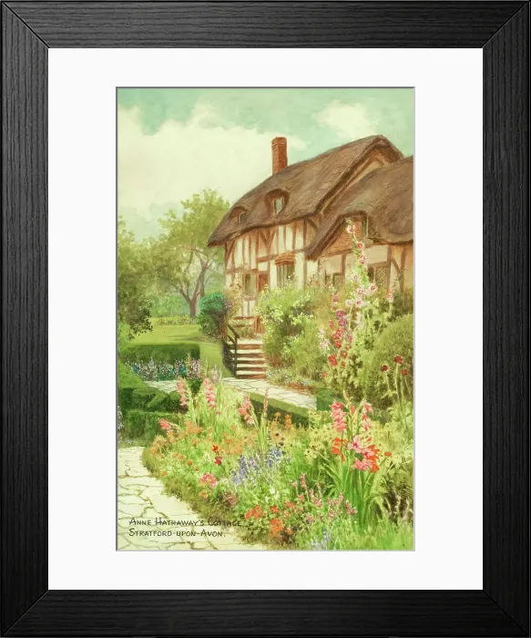 Framed Print : Anne Hathaway's Cottage, Shottery, Stratford-upon-Avon Framed Print : Anne Hathaway's Cottage, Shottery, Stratford-upon-Avon