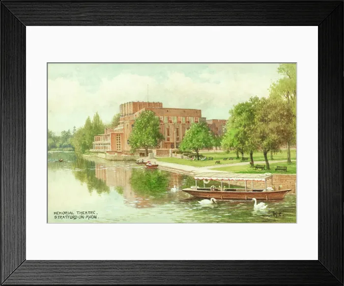 Framed Print : Royal Shakespeare Theatre, Stratford-upon-Avon, Warwickshire Framed Print : Royal Shakespeare Theatre, Stratford-upon-Avon, Warwickshire