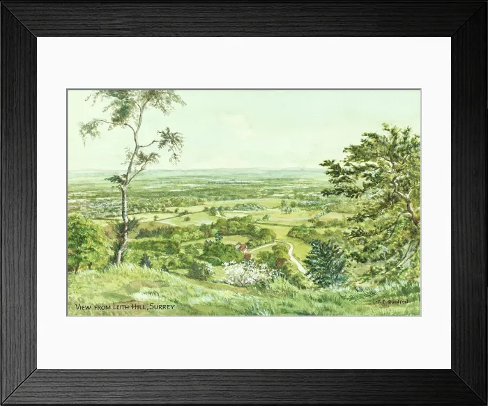 Framed Print : View from Leith Hill, Surrey Framed Print : View from Leith Hill, Surrey