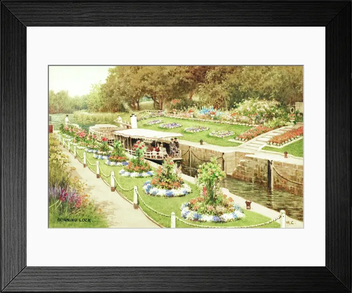 Framed Print : River Thames at Sonning Lock, Berkshire