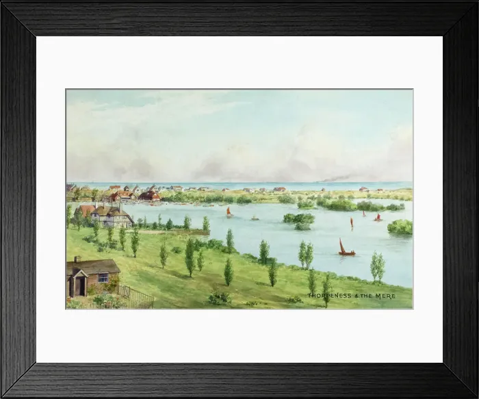 Framed Print : Thorpeness and The Mere, Suffolk Framed Print : Thorpeness and The Mere, Suffolk