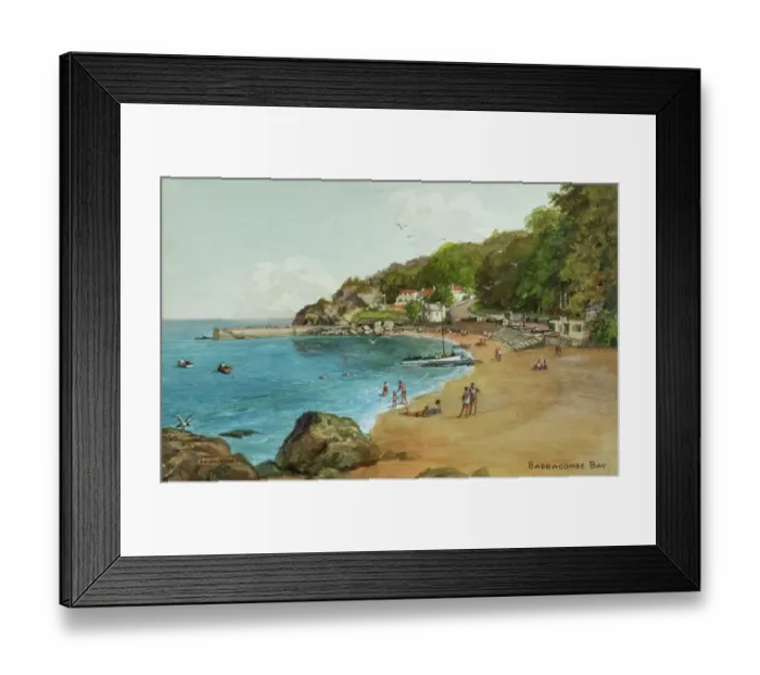 Framed Print : Babbacombe Bay, near Torquay, Devon Framed Print : Babbacombe Bay, near Torquay, Devon