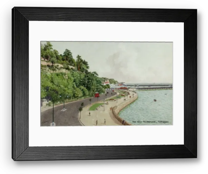 Framed Print : New Promenade, Torquay, Devon Framed Print : New Promenade, Torquay, Devon