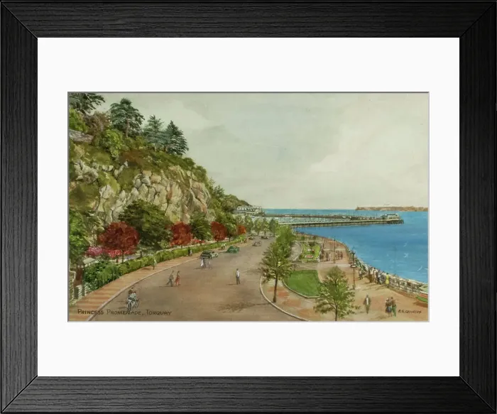 Framed Print : Princess Promenade, Torquay, Devon Framed Print : Princess Promenade, Torquay, Devon