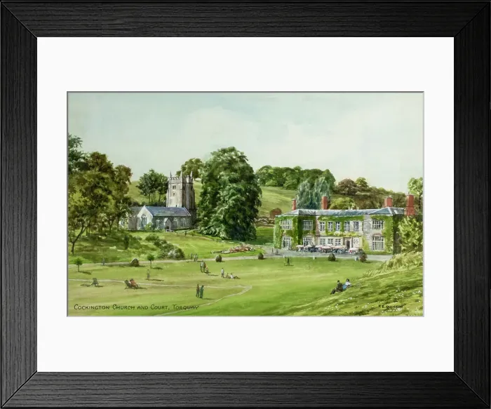 Framed Print : Cockington Church and Court, near Torquay, Devon Framed Print : Cockington Church and Court, near Torquay, Devon
