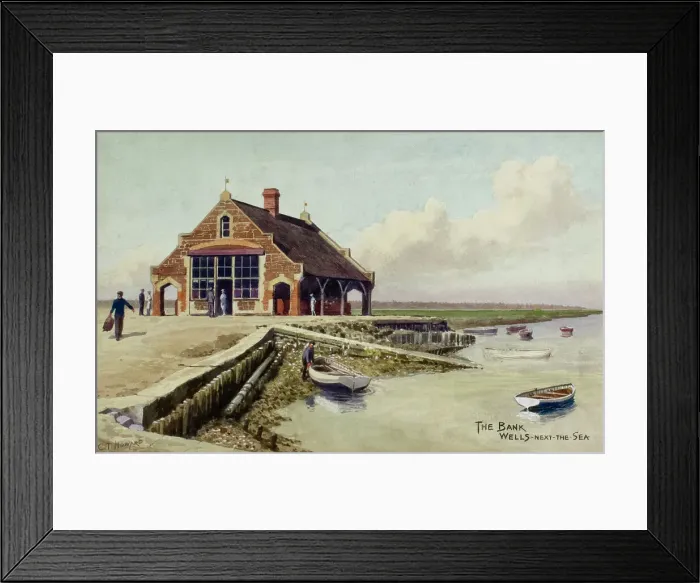 Framed Print : The Bank, Wells-next-the-Sea, Norfolk Framed Print : The Bank, Wells-next-the-Sea, Norfolk