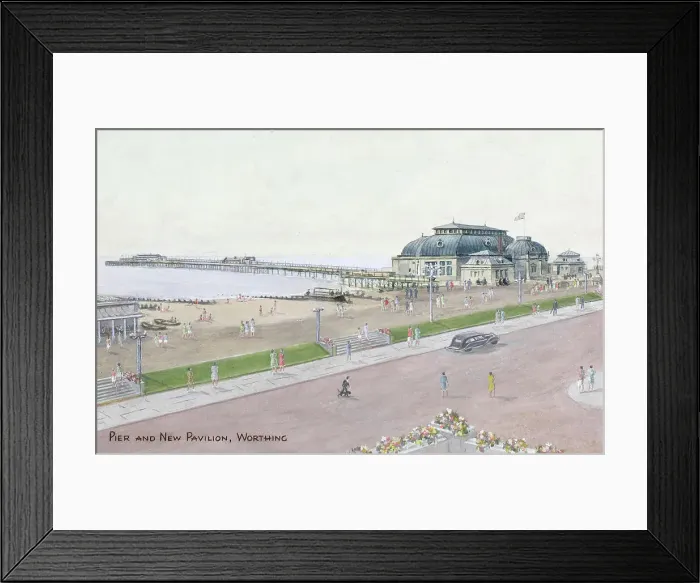 Framed Print : Pier and New Pavilion, Worthing, West Sussex Framed Print : Pier and New Pavilion, Worthing, West Sussex