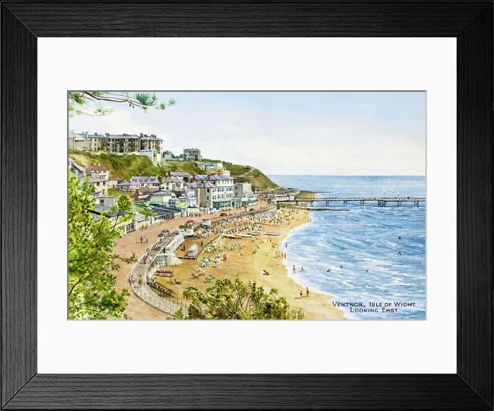 Framed Print : Ventnor, Isle of Wight, looking east Framed Print : Ventnor, Isle of Wight, looking east