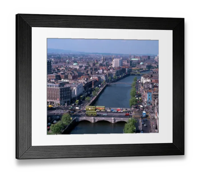 Framed Print : City viewed from Liberty Hall, Dublin, Ireland Framed Print : City viewed from Liberty Hall, Dublin, Ireland