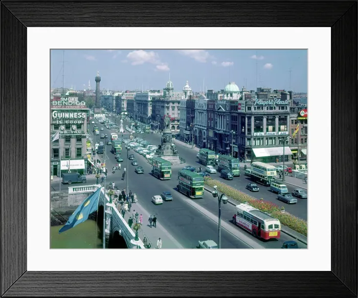 Framed Print : O'Connell Street and Bridge, Dublin Framed Print : O'Connell Street and Bridge, Dublin