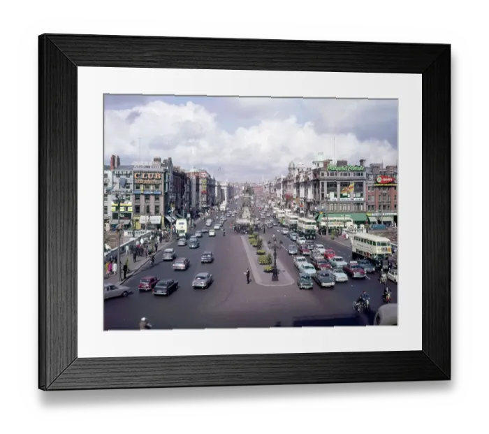 Framed Print : O'Connell Street and Bridge, Dublin Framed Print : O'Connell Street and Bridge, Dublin