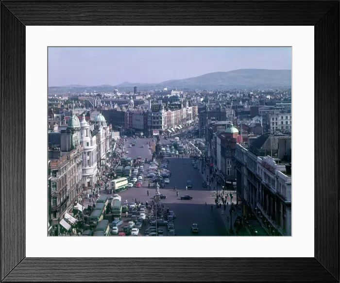 Framed Print : View of O'Connell Street from Nelson's Pillar, Dublin Framed Print : View of O'Connell Street from Nelson's Pillar, Dublin
