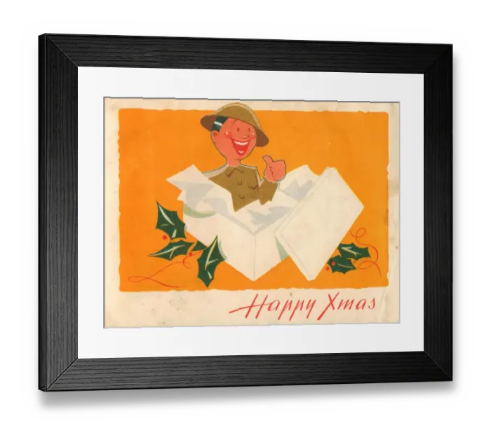 Framed Print : WW2 Christmas Card, The Best Present! Framed Print : WW2 Christmas Card, The Best Present!
