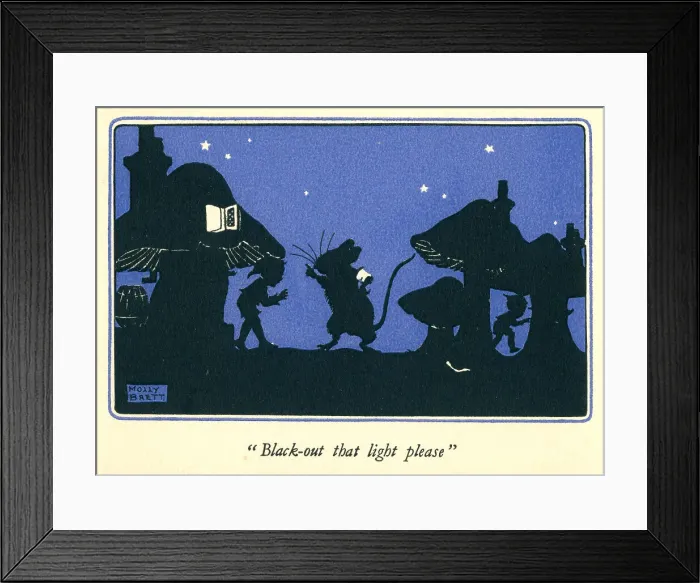 Framed Print : WW2 Greetings Card, Blackout Framed Print : WW2 Greetings Card, Blackout