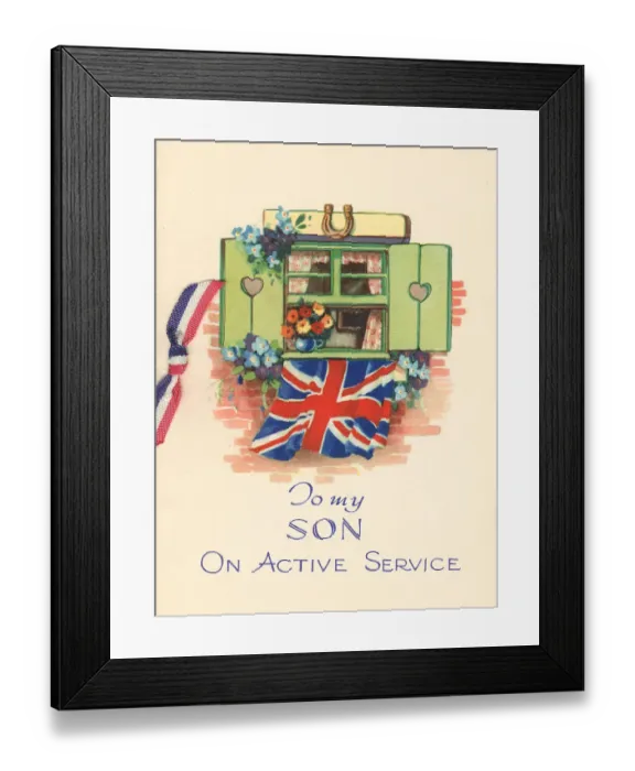 Framed Print : WW2 Greetings Card Framed Print : WW2 Greetings Card