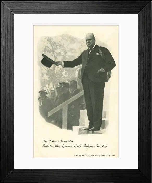 Framed Print : WW2, London Civil Defence Christmas Card Framed Print : WW2, London Civil Defence Christmas Card