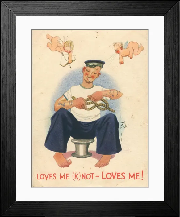 Framed Print : WW2 Valentines, Loves Me Knot! Framed Print : WW2 Valentines, Loves Me Knot!
